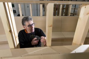 Manufactured Joinery team member at work in our workshop